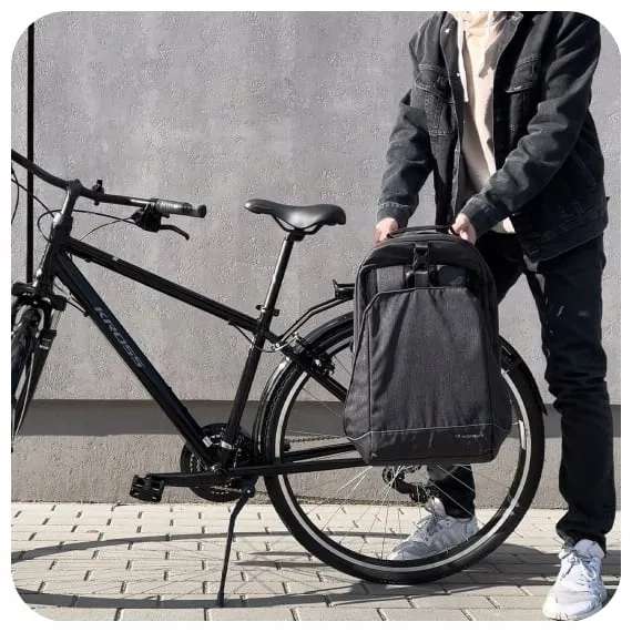 Sakwa rowerowa Wozinsky WBB33BK 30L (możliwość noszenia jako plecak) @ Allegro - Smart okazja