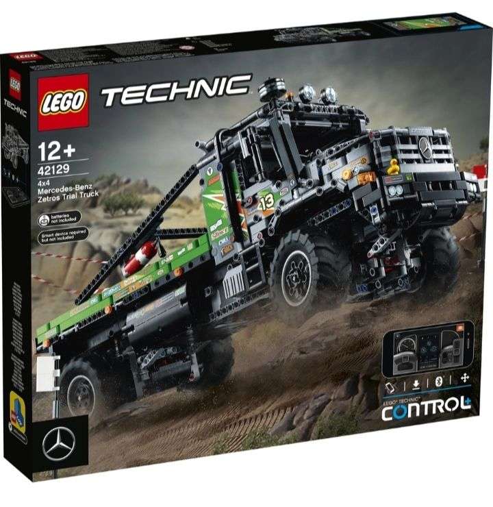 Klocki LEGO Technic 42129 Ciężarówka terenowa Mercedes-Benz Zetros 4x4 [ 163,95 € + wysyłka 45 zł ]