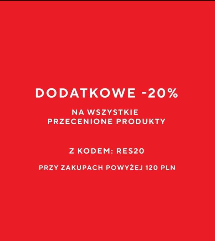 Reserved - kod na rzeczy przecenione - MWZ 120 zł