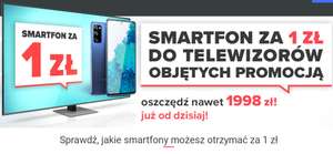 Promocja na wybrane telewizory - odbierz smartfon za 1zł (np. Samsung 20FE) @ Neonet