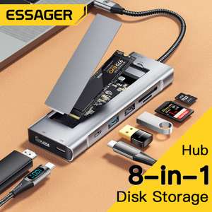 Essager 8-w-1 Hub USB za $23.39 / ~95zł