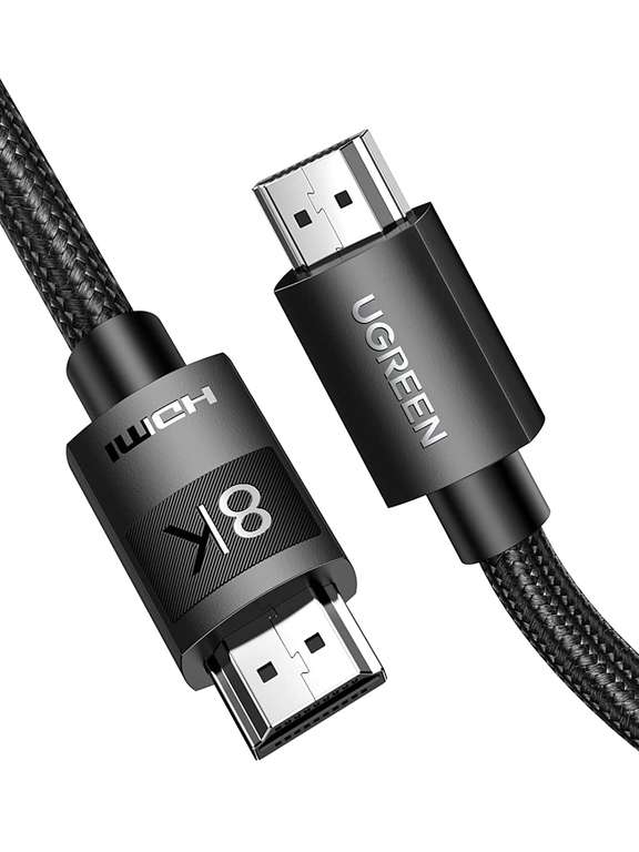 UGREEN Kabel HDMI 2.1 - 8K Nylon 8K@60Hz 4K@120Hz - 1 metr (dostępne różne długości), darmowa z Amazon Prime