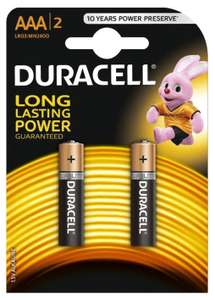 Baterie AAA LR3 DURACELL Basic (2 szt.) - stacjonarnie