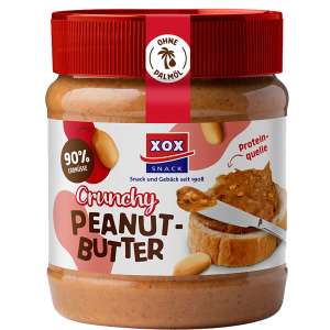 Masło orzechowe Crunchy Peanut Butter 350g z kawałkami orzechów (91%), bez oleju palmowego + czekolady Schogetten po 2,99 zł (3 smaki)