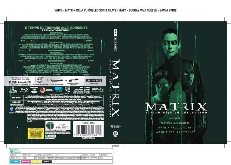 Matrix Kolekcja 1-4 Blu-Ray 4K Ultra HD PL 20.61€