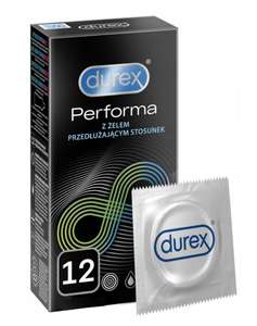 Durex Performa - prezerwatywy z żelem przedłużającym stosunek, 12 sztuk