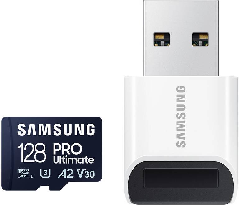 Karta pamięci SAMSUNG Pro Ultimate microSDXC 128GB + Czytnik