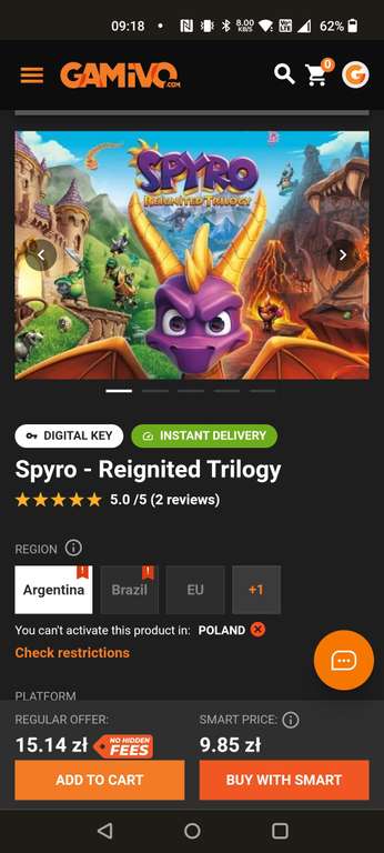 Spyro - Reignited Trilogy Xbox VPN Arg