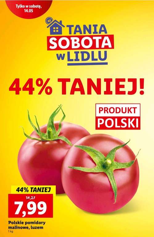 Polskie pomidory malinowe Lidl
