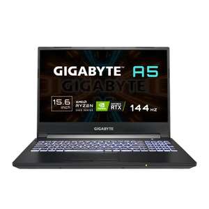 Laptop GIGABYTE A5 laptop gamingowy, AMD Ryzen 5 5600H, GeForce RTX 3060, wyświetlacz 15,6" 144 Hz, bez systemu 929,22€