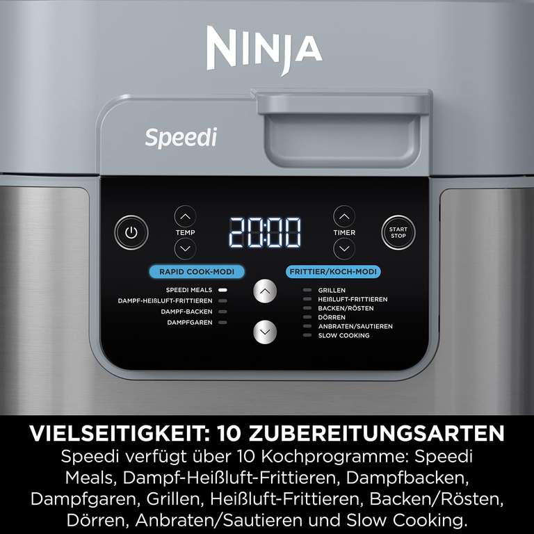 Multicooker Ninja ON400EU Speedi 10w1 srebrny 5,7L [€165.37 + €5.99]