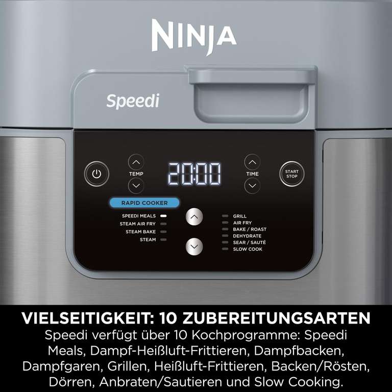 Multicooker frytkownica beztłuszczowa frytkownica multicooker Ninja Speedi ON400EU, 170,54€ + dostawa 5,99€