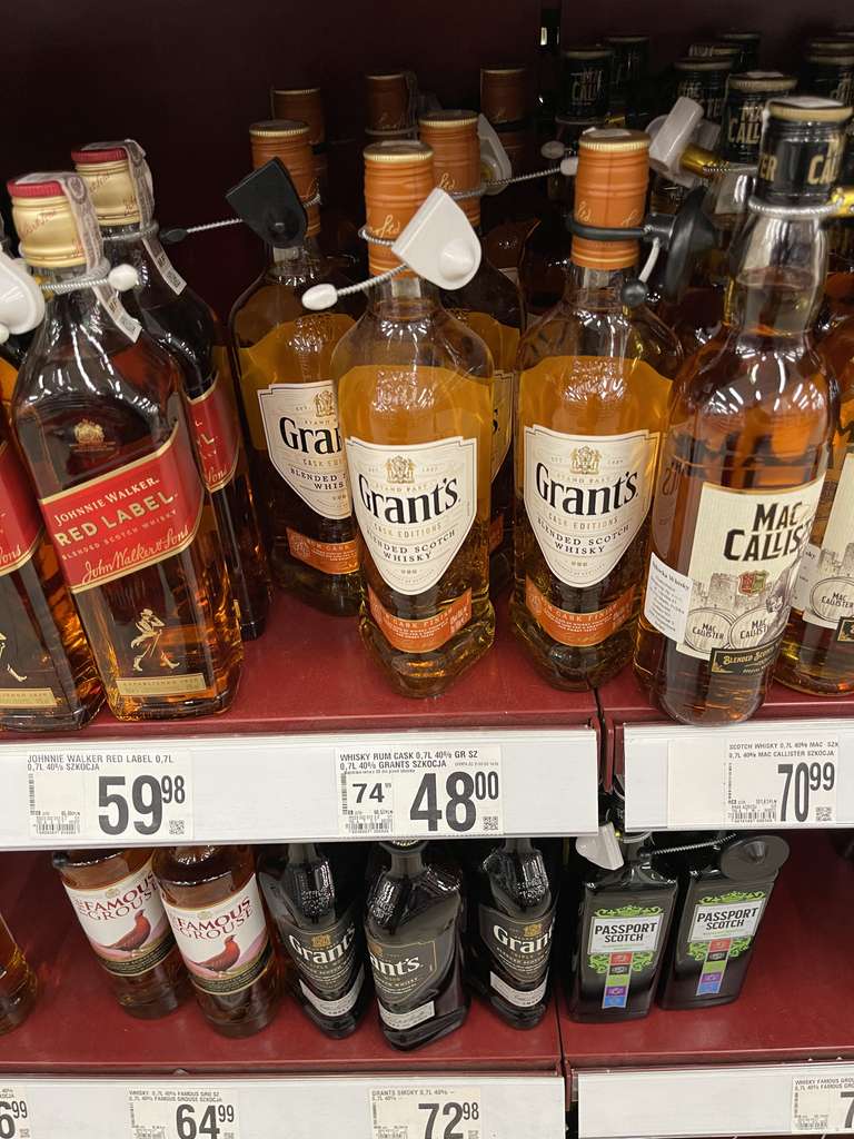 Whisky Grant's rum Cask 0,7 - Auchan Warszawa Okęcie