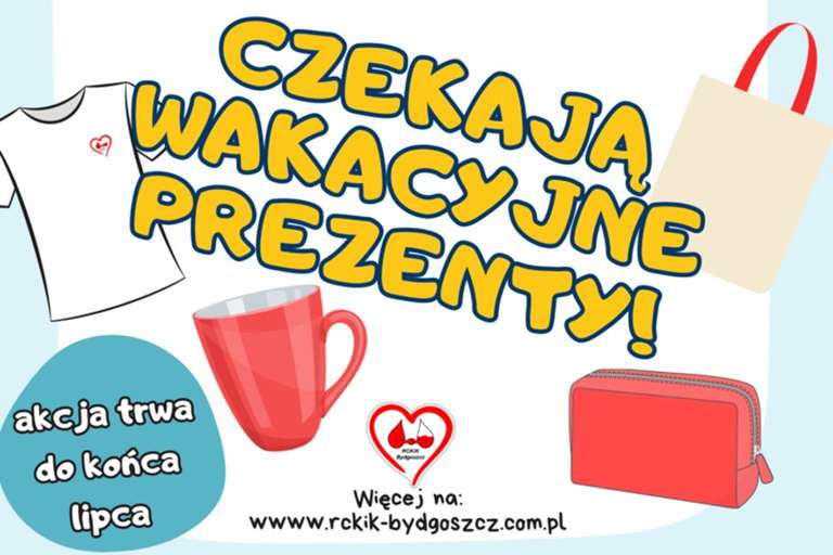 ODDAJ KREW lipcowe WTORKI I PIĄTKI/Bydgoszcz,Brodnica, Grudziądz, Inowrocław, Toruń/PREZENTY koszulki, torby, kubki