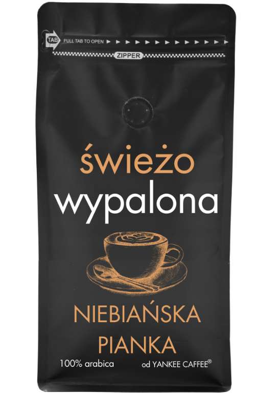 YANKEE CAFFEE - Kawa ziarnista Arabica Świeżo wypalona Niebiańska Pianka 1000 g