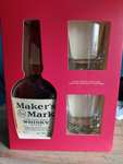 Maker’s Mark Bourbon Whisky 45% Handmade 0.7 + dwie szklanki. Kaufland.