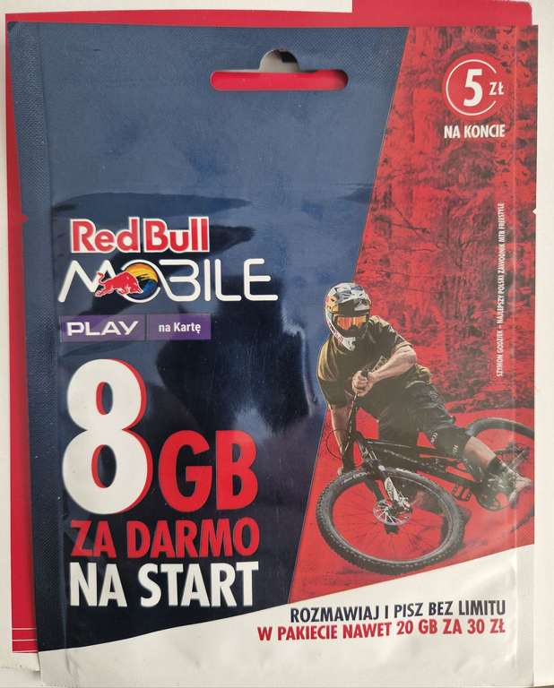 Starter Red Bull Mobile za 0.10zł - Żabka