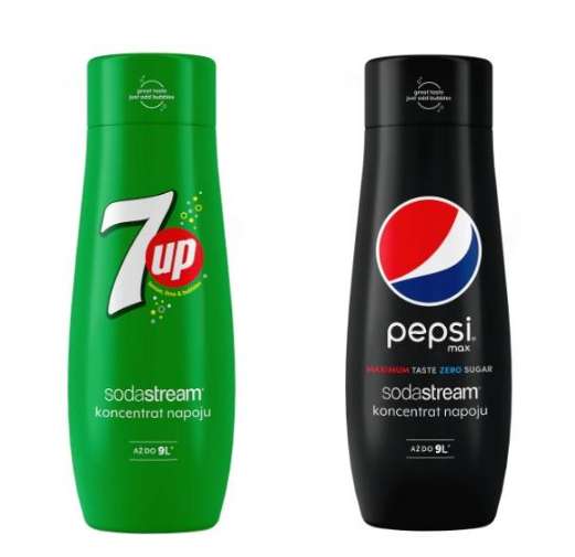 Syrop Sodastream 7Up oraz Pepsi Max