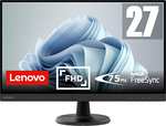 Lenovo D27-45, monitor Full HD 27", 1920 x 1080, 75 Hz, 250 nitów, czas reakcji 4 ms, HDMI, VGA, AMD FreeSync, czarny