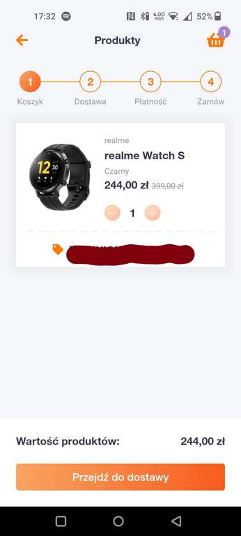 Smartwatch realme Watch S