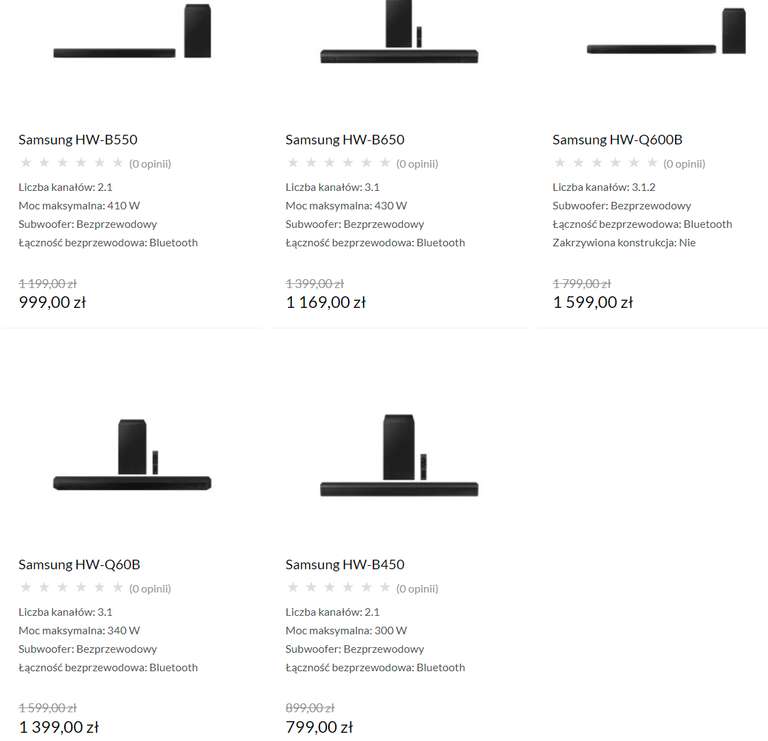 Soundbary Samsung serii B w X-kom np. HW-B650 w aplikacji