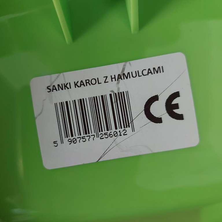 Sanki plastikowe 25 zł, ślizg z hamulcami Kaufland