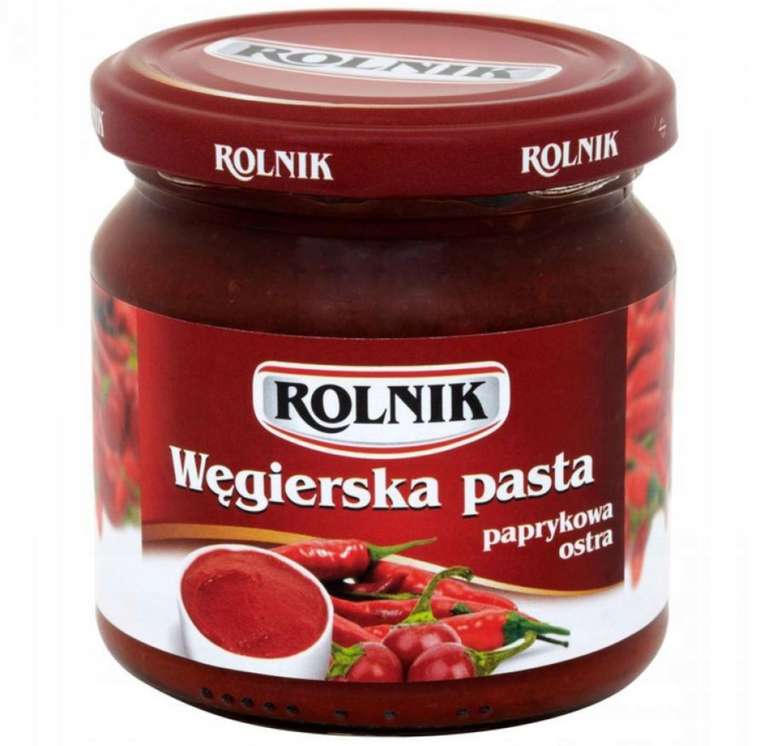 Węgierska pasta paprykowa ostra Rolnik, 200ml