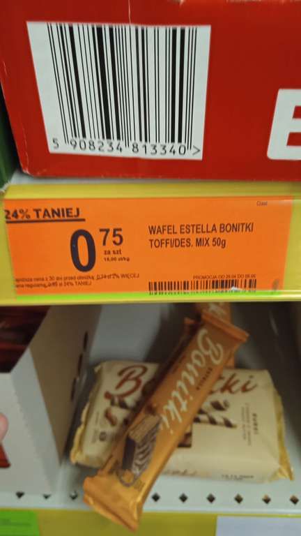 Wafel w czekoladzie Estella bonitki 50 g biedronka