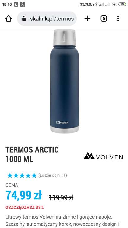 TERMOS VOLVEN ARCTIC 1000 ML