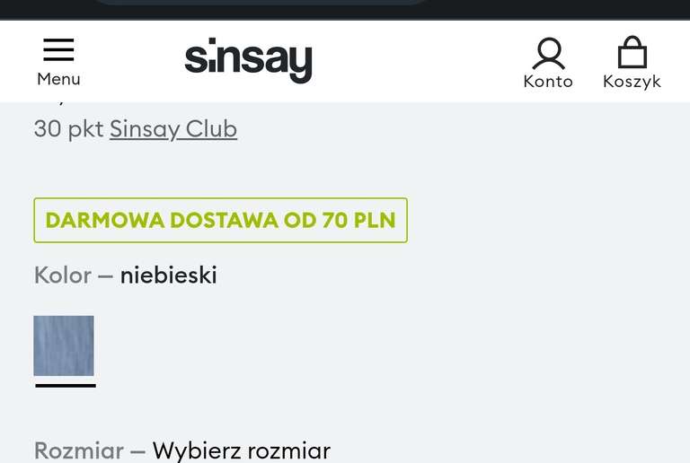 Sinsay w Letyshops - 45% cashback (max. 100 PLN)