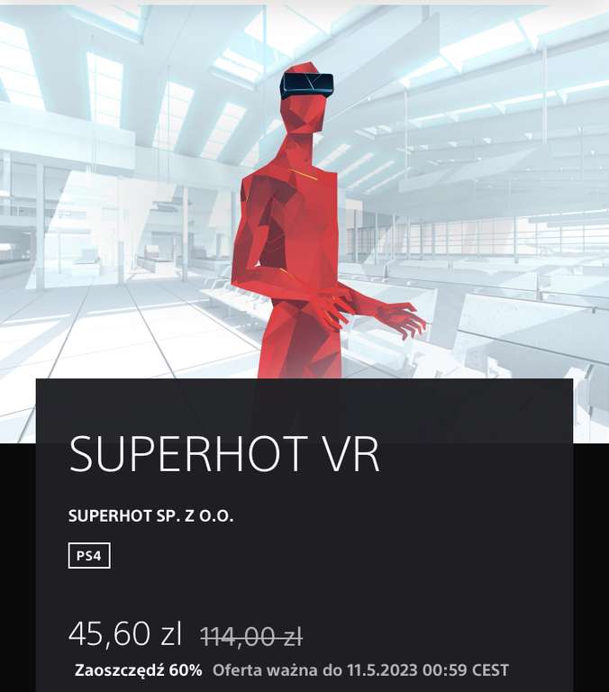 SUPERHOT VR na PSVR