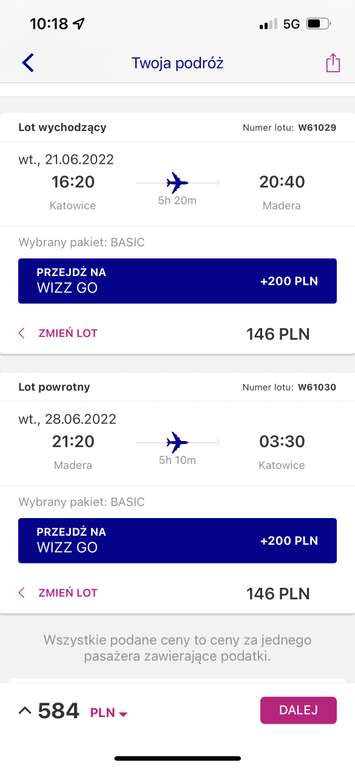 WizzAir - Madera bezpośrednio z Katowic od 18 czerwca