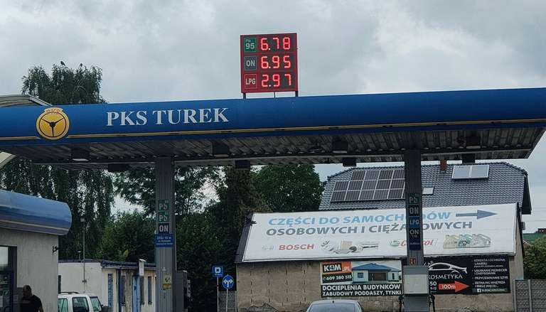 [Turek] Paliwo LPG 2.97 zł, benzyna 6.78 zł, ON 6.95 zł