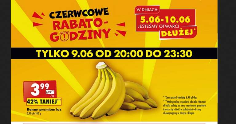Banany kg @Biedronka
