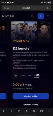 TV Smart pakiet MAX za darmo na miesiąc
