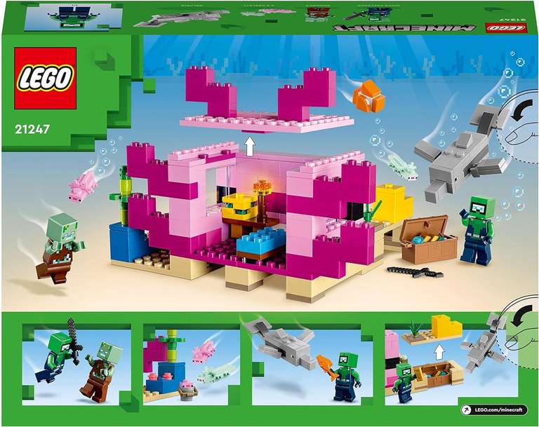 LEGO 21247 Minecraft - Dom aksolotla