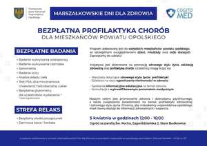Marszałkowskie Dni dla Zdrowia - bezpłatne badania i konsultacje zdrowotne