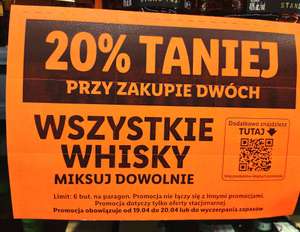 Wszystkie Whisky w Lidlu 20% TANIEJ przy zakupie dwóch! Jim Beam 1l wchodzi po 63.19 PLN!