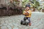 Scoot & Ride Unisex – Baby Highwaykick 1 Lifestyle Kickboard z siedziskiem i pojemnikiem