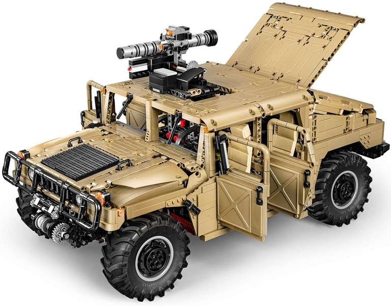 Klocki Cada Humvee klocki konstrukcyjne C61036W Humvee 1:8 3935 szt. pasują do LEGO