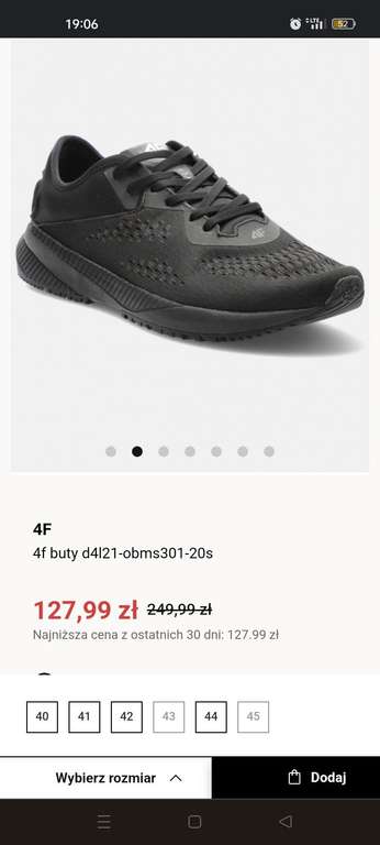 Kilka modeli męskich butów 4F UNDER ARMOUR ADIDAS (czarna podeszwa) kaes.pl