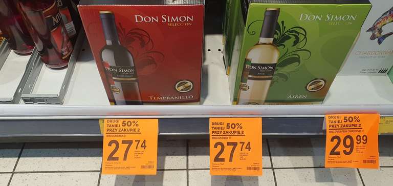 Wino don Simon białe/czerwone 6l za 56zł Biedronka