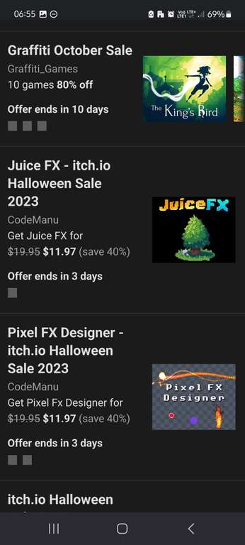 Halloween Sale na itch.io (wiele przecen, niektóre nawet 100%)