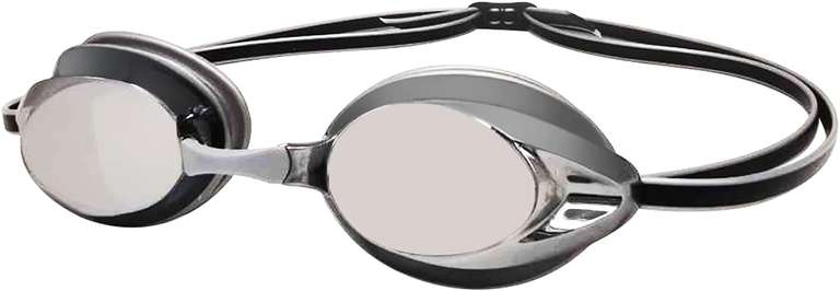 Amazon Basics okulary pływackie dla dorosłych, lustrzane, srebrne