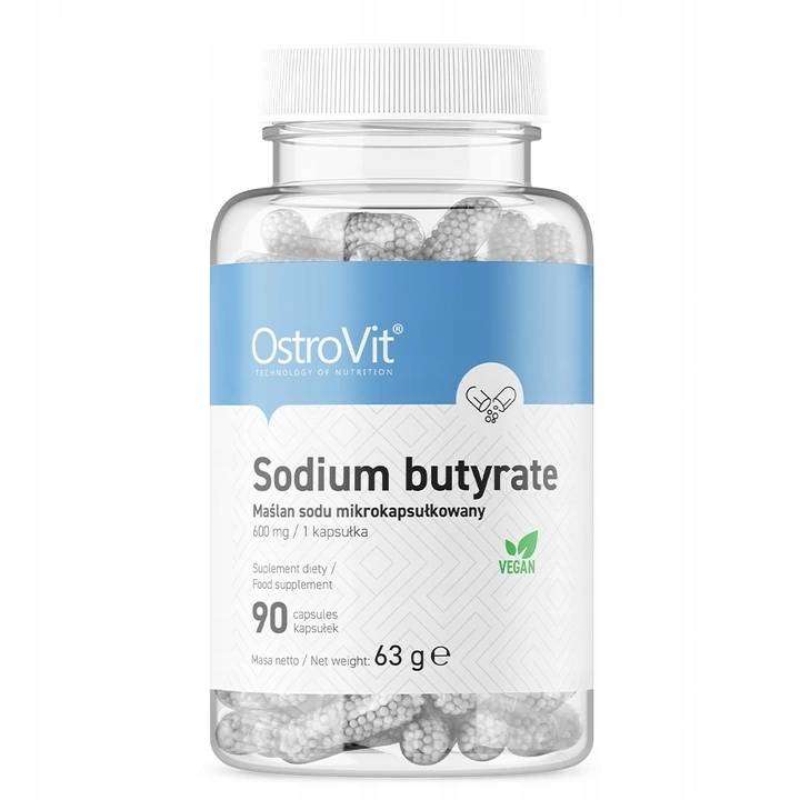 Suplement diety OstroVit Sodium Butyrate maślan sodu 90 kapsułek