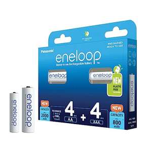 Baterie akumulatorki Eneloop zestaw 4xAA i 4xAAA, amazon.de, 17,00 €
