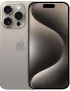 Smartfon Apple iPhone 15 Pro (128 GB) – Titan Natur i inne kolory [ 1091,49 € + 5,99 € wysyłka ]