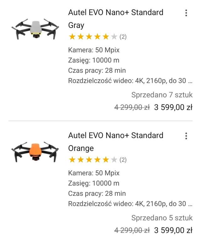 Dron Autel nano +