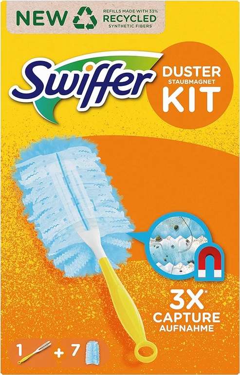 Miotełka do kurzu Swiffer Starter Kit + 7 wkładów | Amazon | XXL + 2 wkładów 22,03zł