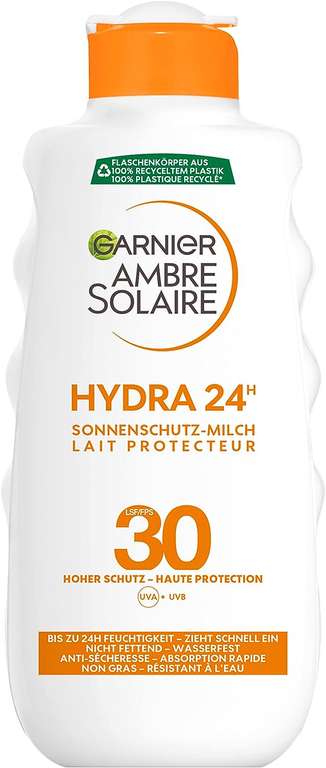 2x SPF 30 Garnier Ambre Solaire mleczko filtr przeciwsłoneczny - Prime